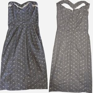 black & white checkered gingham short dress